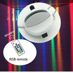 projecteur led encastrable mural 360 degres lumiere couleur moderne