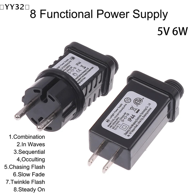 alimentation électrique 5vdc 6w noir prise eu us ip44 étanche laser moderne transformateur éclairage