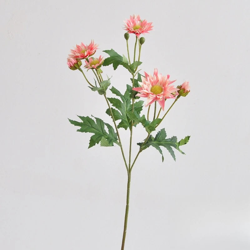 bouquet artificiel fleurs soie rose blanc vert vase transparent décoration intérieure mariage anniversaire