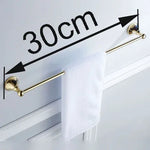 porte serviettes mural or chrome lisse brillant classique vis fixé serviette blanche