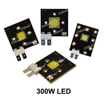 projecteur scène led mobile 100w 200w 300w noir or grille points clips métalliques fil