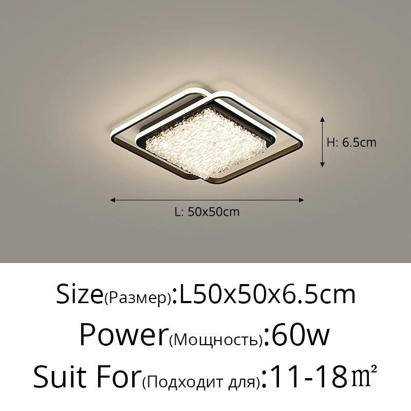 plafonnier led rond moderne cristaux blanc noir marron lampe intérieur élégante