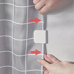 rideau polonais fermeture adhésive moderne accessoire rideau carreaux gris blanc 6pcs opaque minimaliste