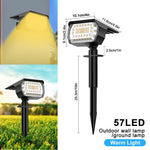 projecteurs solaires led extérieurs étanches ip65 autonomes contemporains jardin voie verteurgence minimaliste noir