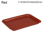 assiettes modernes plastique opaques rouge blanc noir sauciers anti débordement intérieur extérieur 18cm 35cm