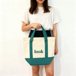 sac main blanc motif simple décontracté occlusion complète personnalisable silk screen printing casual sans