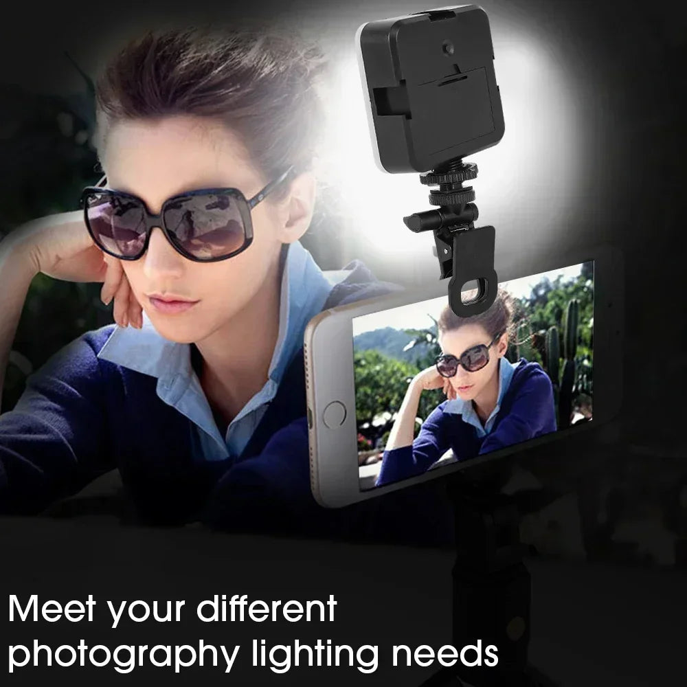lampe led selfie noir blanche clip réglable modernes maquillage tiktok direct videoconférence