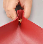 porte clés pliable simili cuir moderne dorés gris marron rouge vert jaune