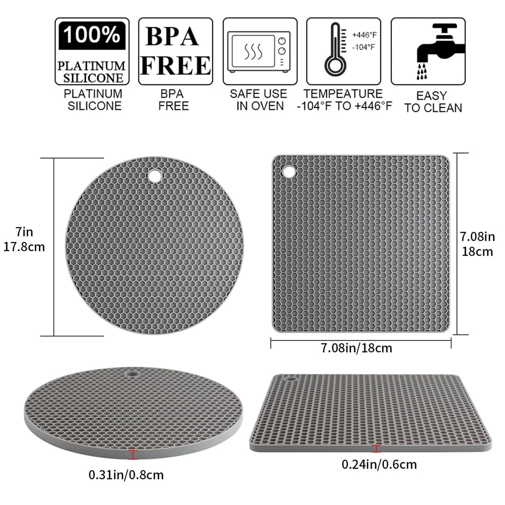 Dessous de plat antidérapant pour cuisine