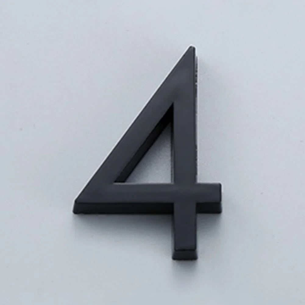 numéro porte adhésif acrylique moderne noir 38mm 60mm minimaliste rond simpleextérieur chambre ménagehôtel