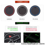 décorations lumineuses circulaires protecteurs poignées voiture adhésifs motifs corolla couleurs noires rouges gris blancs