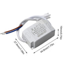 ampoule led driver 1w 3w 300ma 12v blanc moderne connecteur électrique