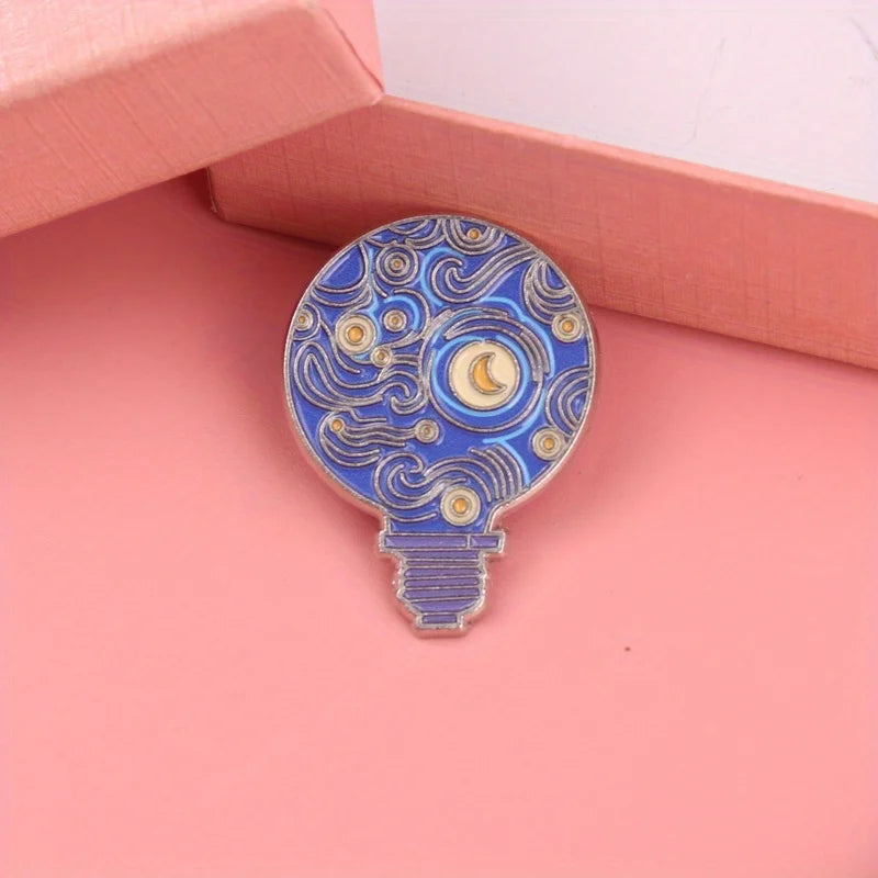 Lumière fluide intégrée broche galaxie