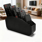 organisateur télécommandes smartphone rangement noir moderne réutilisable sans electricité matériau pp