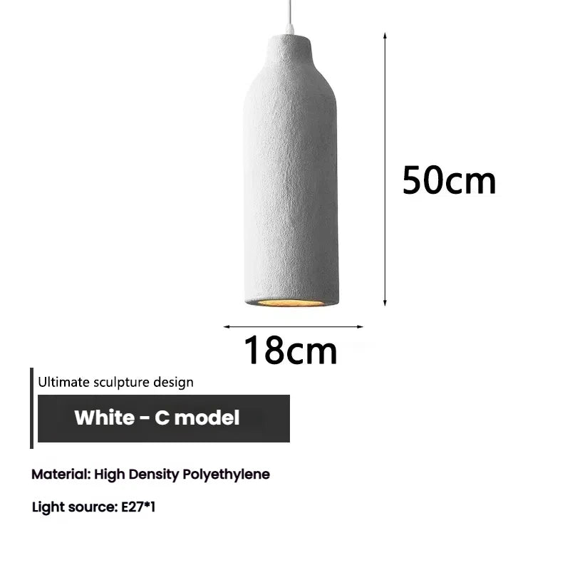 lustre suspension moderne beige texture granulée luminaire salon salle manger chambre loft