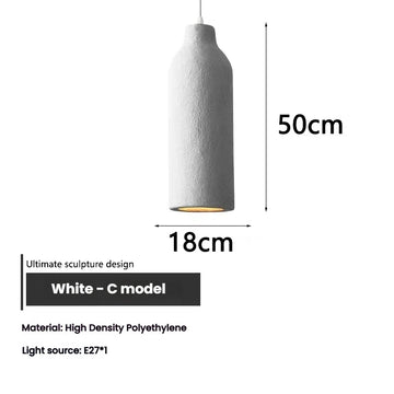lustre suspension moderne beige texture granulée luminaire salon salle manger chambre loft