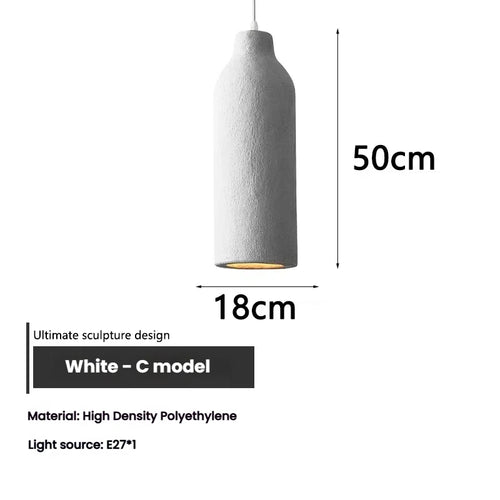 lustre suspension moderne beige texture granulée luminaire salon salle manger chambre loft