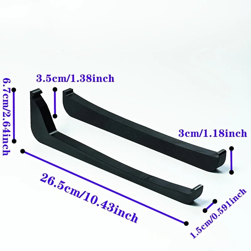 support console ps5 horizontal blanc noir minimaliste facile rangement jeu accessoires deux pièces