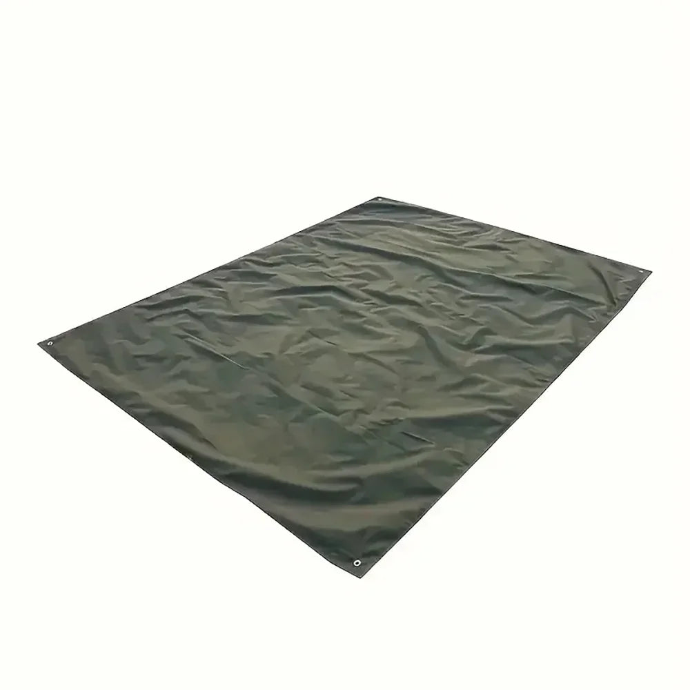 tapis camping sol pratique résistant vert olive polyester imperméable uni
