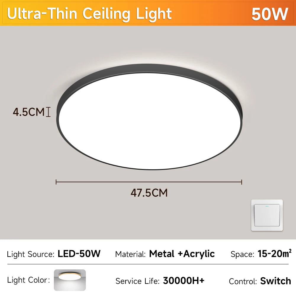 lampe led moderne blanc doré ajustement trichromatique économie énergie