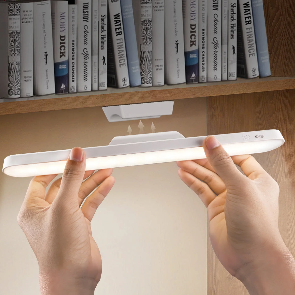 lampe led rechargeable blanc moderne adhésif flux lumineux continu usb veilleuse chambre lecture nocturne