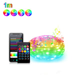 guirlande lumineuse led multicolore clips moderne décoration intérieure noël 1m 50m usb bluetooth
