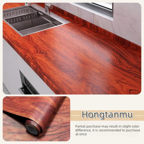 autocollant vinyle adhésif rénovation meuble bois naturel papier peint mural cuisine salon moderne imperméable