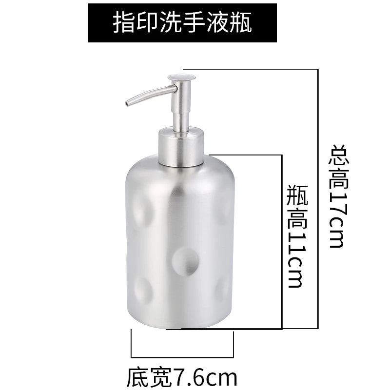 distributeur savon liquide moderne argenté 260ml 300ml 320ml 350ml 400ml 500ml 550ml pompes pression