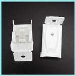 accessoires rail rideau poulies vis métalliques supports montage blanc anneaux bouclesétalement