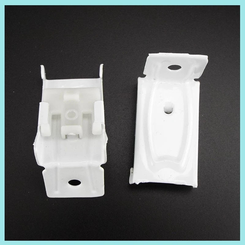 accessoires rail rideau poulies vis métalliques supports montage blanc anneaux bouclesétalement