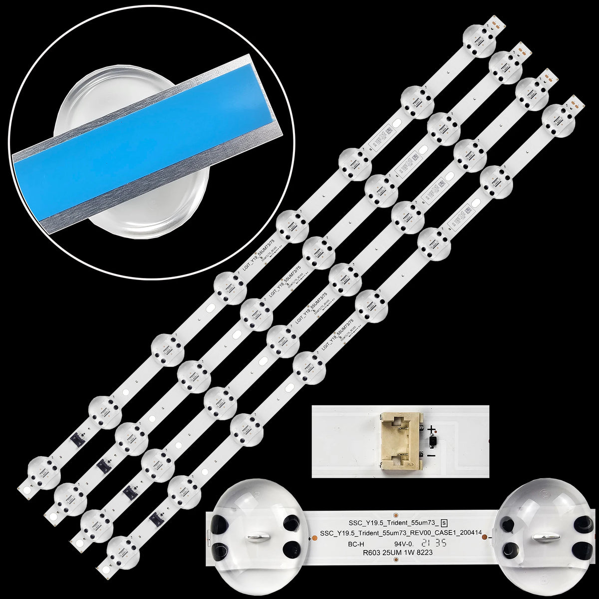 ruban led blanc bleu adhésif moderne certification lisse opacité