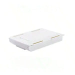 tiroirs rangement adhésifs blancs plastique lisse sous réutilisables minimaliste 22cm 8.66cm 3.5cm