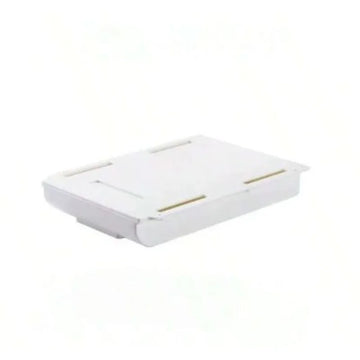tiroirs rangement adhésifs blancs plastique lisse sous réutilisables minimaliste 22cm 8.66cm 3.5cm