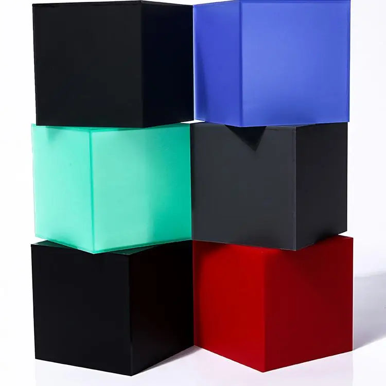 cube exposition acrylique mat support rangement accessoires collection objet déco carré transparent réutilisable