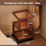 table d'appoint moderne table nuit roulettes tiroirs meuble chambre coucher