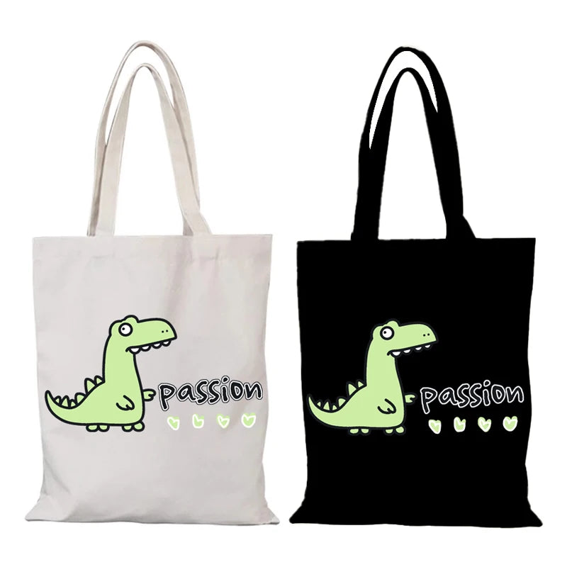 sacs toile imprimés animaux graphiques sacs fourre tout poignées tissu opaque décontracté sacs provisions