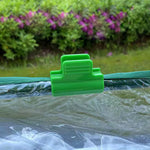 pinces protection plantes vertes transparentes maille fine clips pratiques agricoles serre jardins support filtre