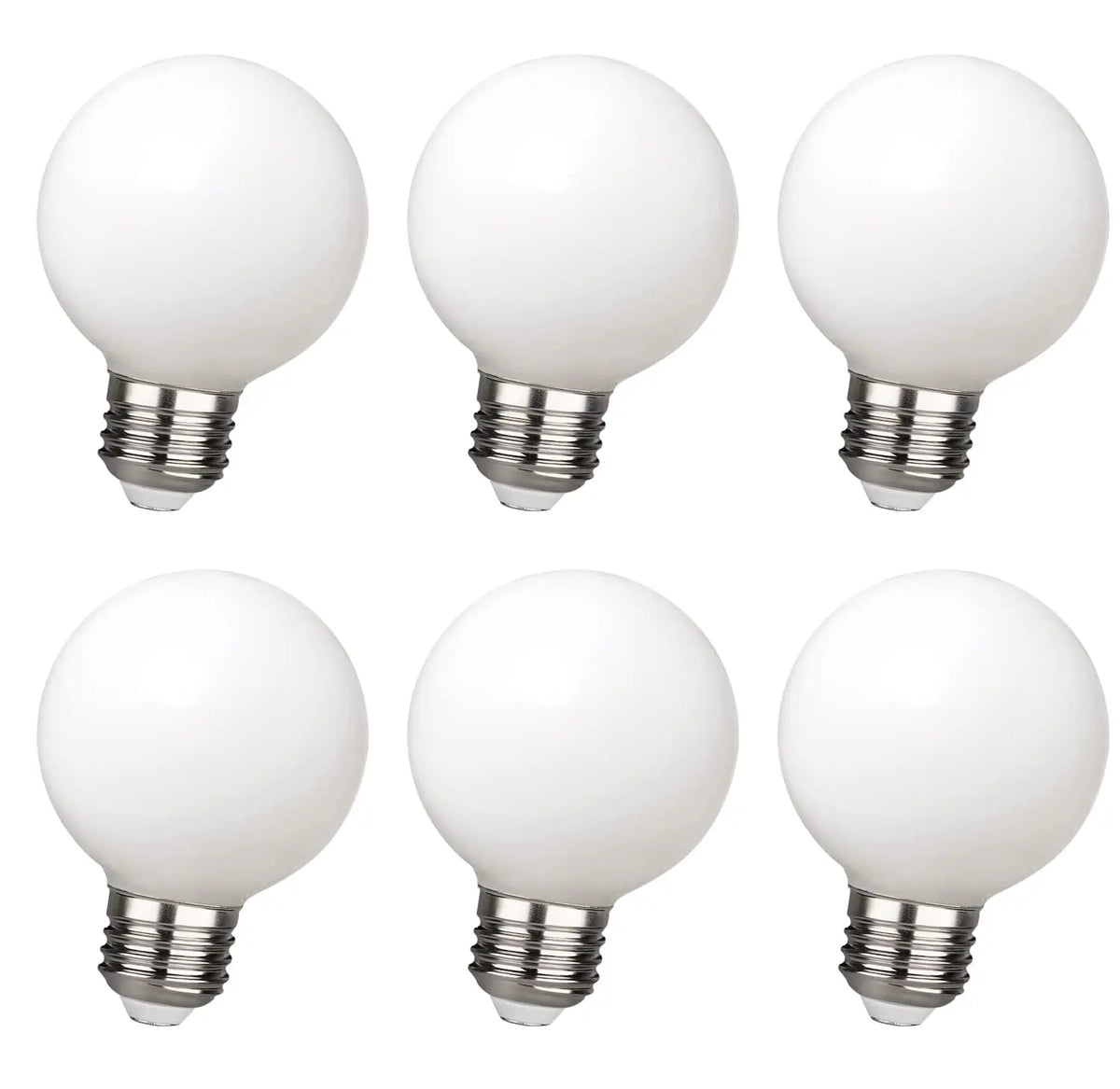 ampoules led globe blanc mat moderne e27 250 499 lumens 2700k 6500k 25000 heures