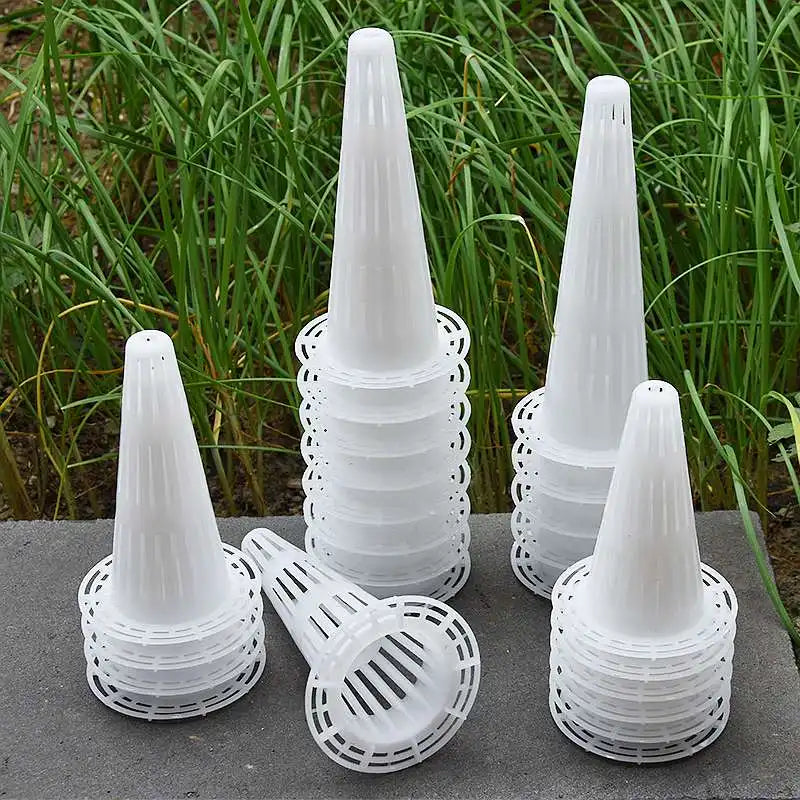 grille culture plantes perforée pratique blanc adhésif terreau ornemental pots différentes tailles