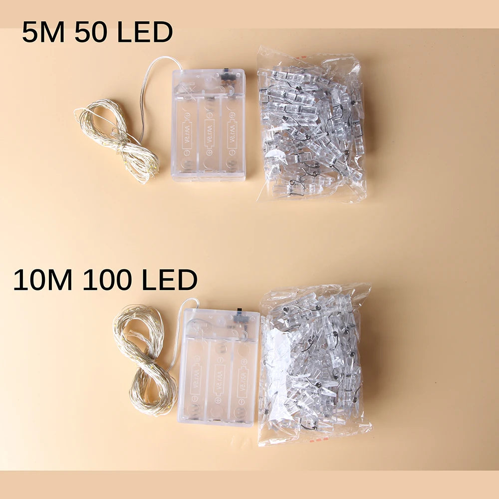 guirlande lumineuse pince blanc moderne 5m 50leds 10m 100leds noel deco chambre festivités