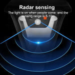 lampes solaires extérieures détecteur radar moderne ip65 led rechargeables télécommande