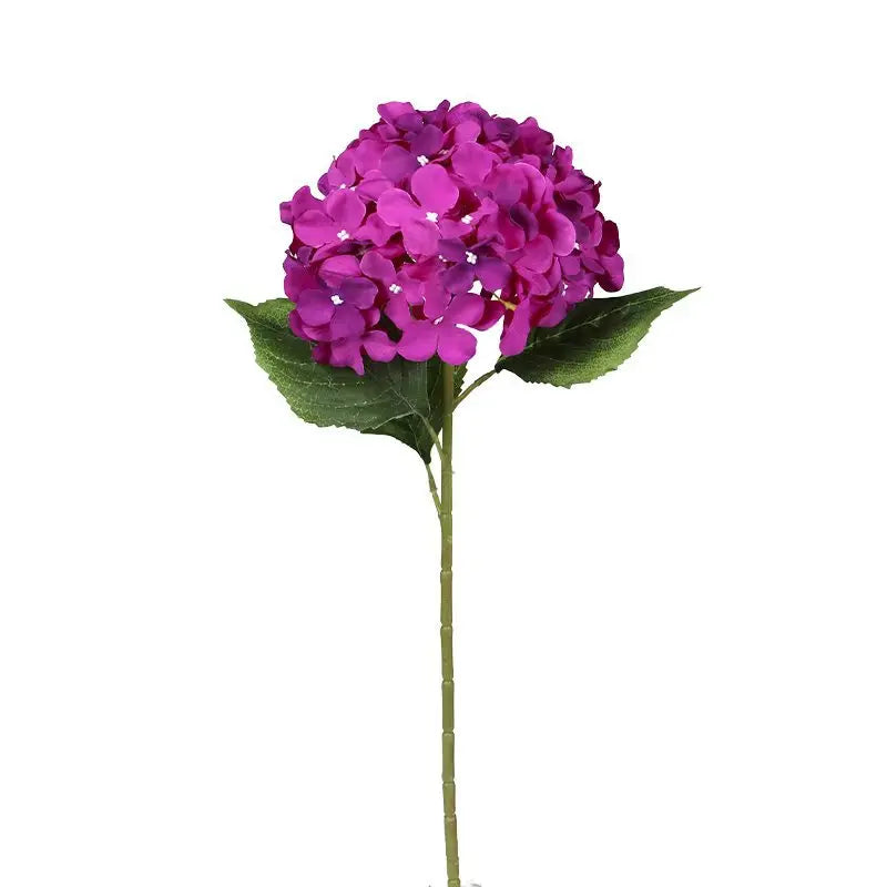décoration intérieure bouquet artificiel hortensia classique bleu blanc rose vert élégant transparent