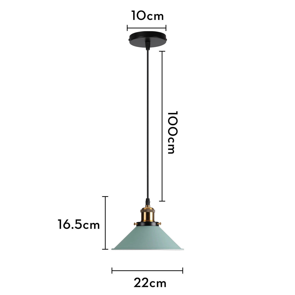 suspension lumineuse moderne vert conique câble suspendu salon chambrehôtel