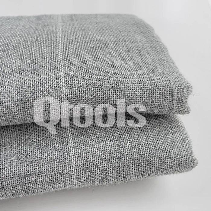 tissu gris clair rayures horizontales haute absorption résistant tissu filet tufting bricolage texturé coton