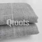 tissu gris clair rayures horizontales haute absorption résistant tissu filet tufting bricolage texturé coton