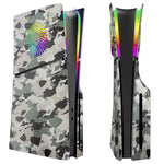 console jeu moderne anneaux led ruban rvb camouflage noir rouge