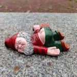 statuettes lutins résine décoratives bleu vert rouge extérieures résistantes intempéries réaliste noël