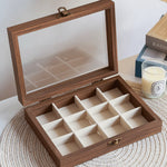 boîte rangement bijoux velours bois élégante or blanc diamants classique opaquet