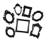 cadres photo noir baroque motifs floraux vintage gothique ornements décoration murale DIY accessoires photographie