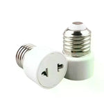 adaptateur culot lampe e27 blanc moderne adhésif prise électrique métal rond lisse